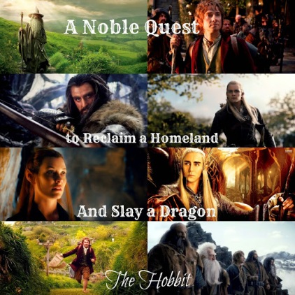 The Hobbit collage